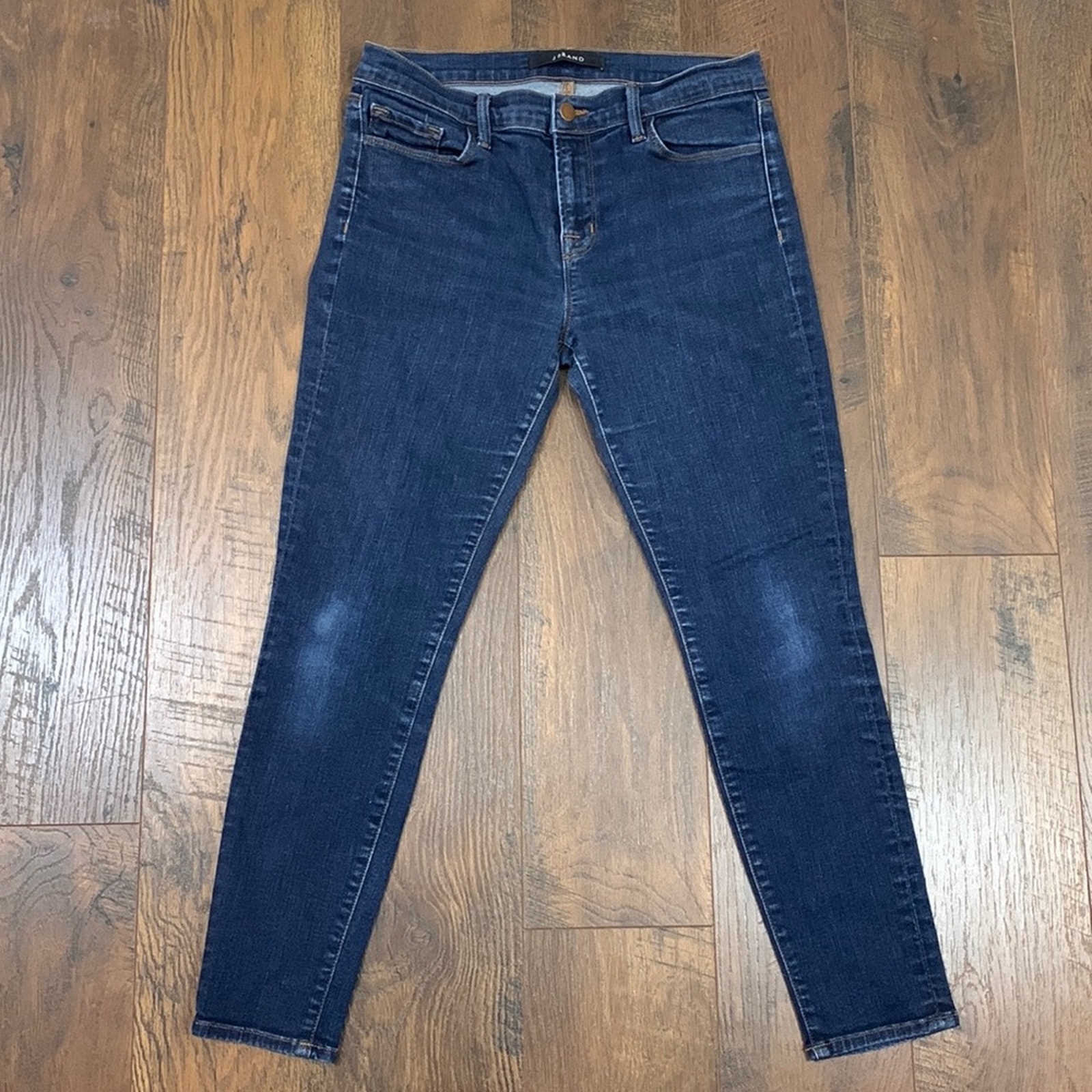 J Brand Dark Wash Capri Skinny Jeans In Pure
